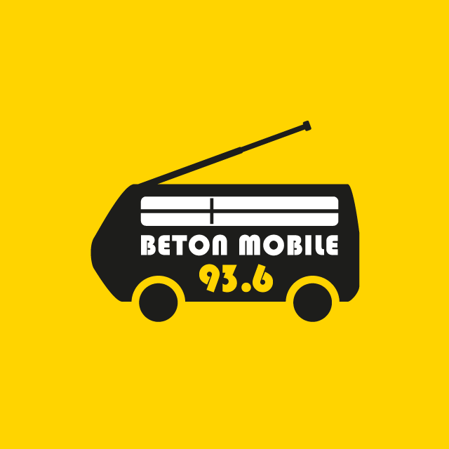 Radio Béton logo béton mobile - eszett studio