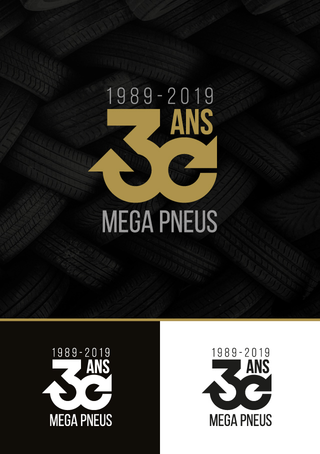 30 ans Méga Pneus - eszett studio